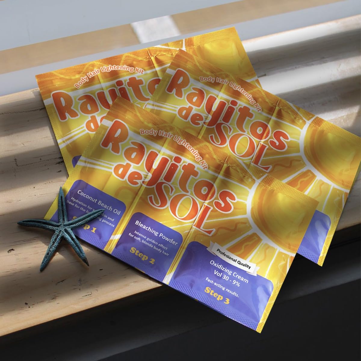Rayitos de Sol golden-tone result can last up to eight weeks.