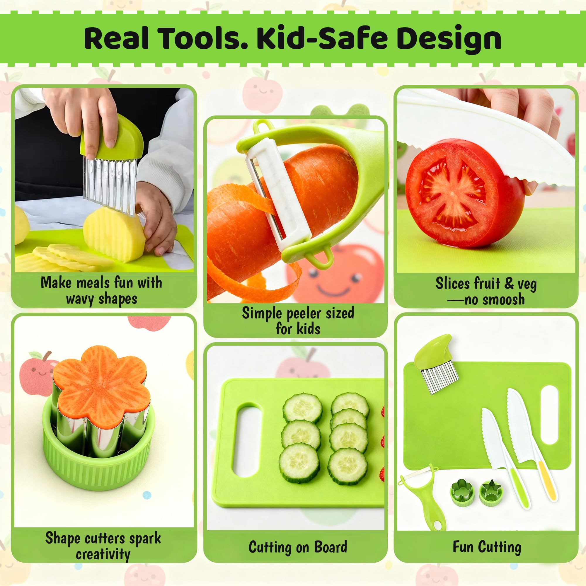 Raymeer cutting board mini size for toddlers' hands