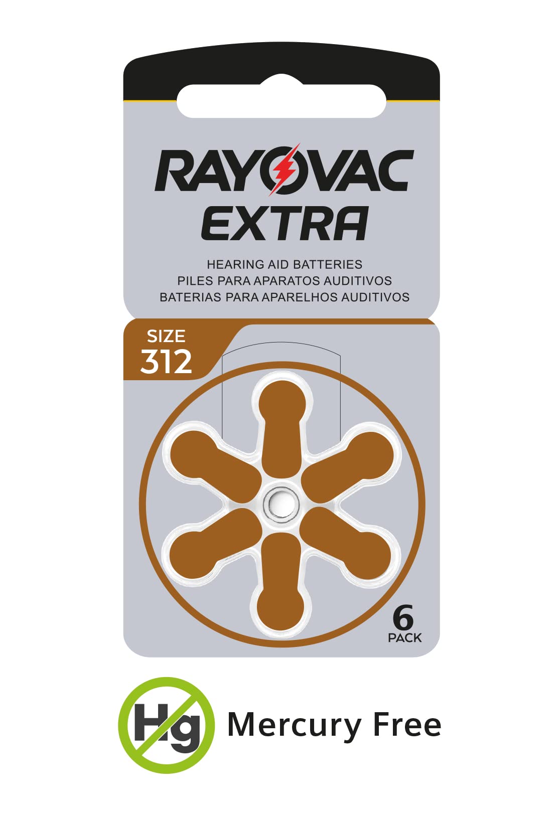 Rayovac 60-pack packaging close-up with clear product details.