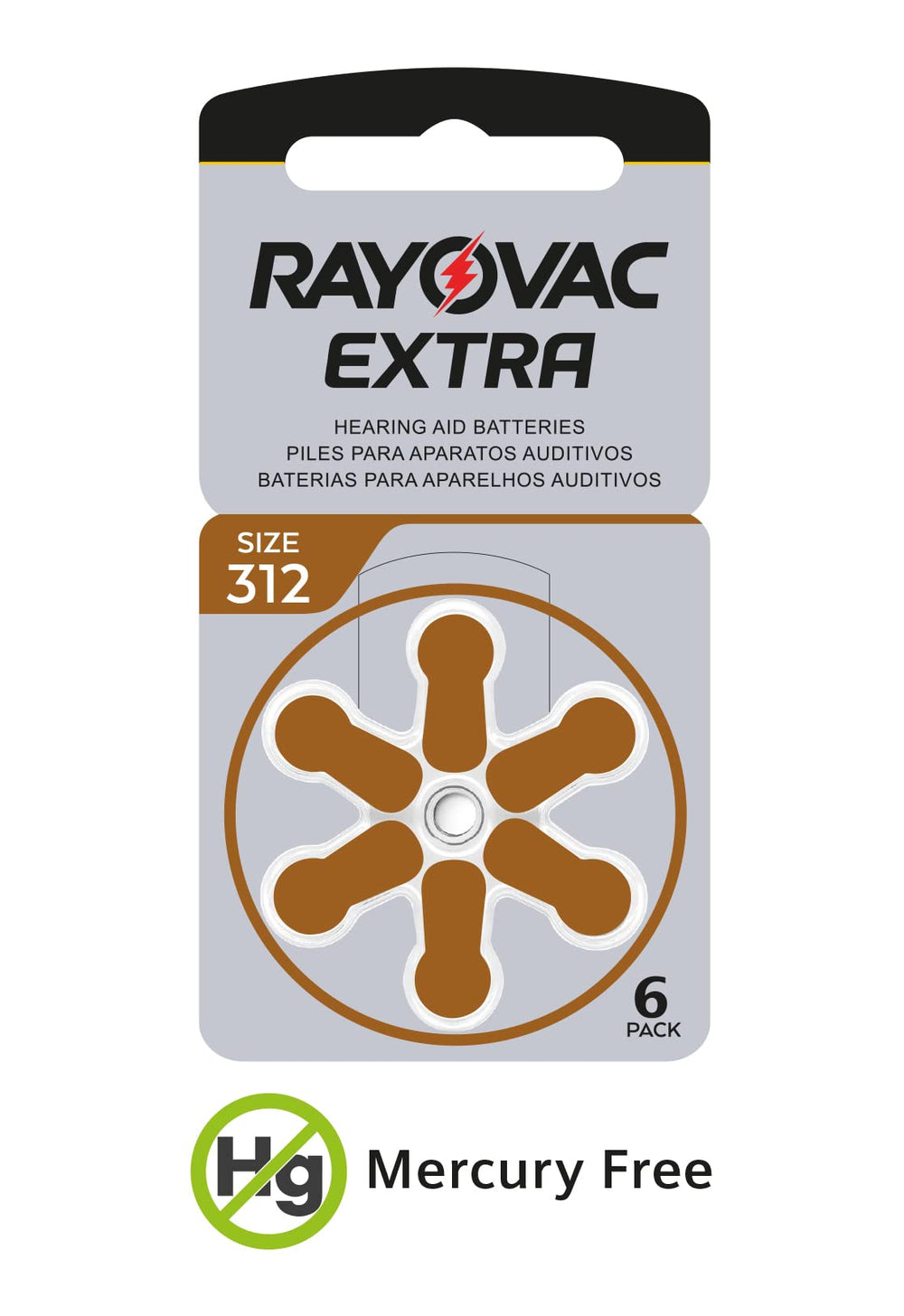Rayovac 60-pack packaging close-up with clear product details.