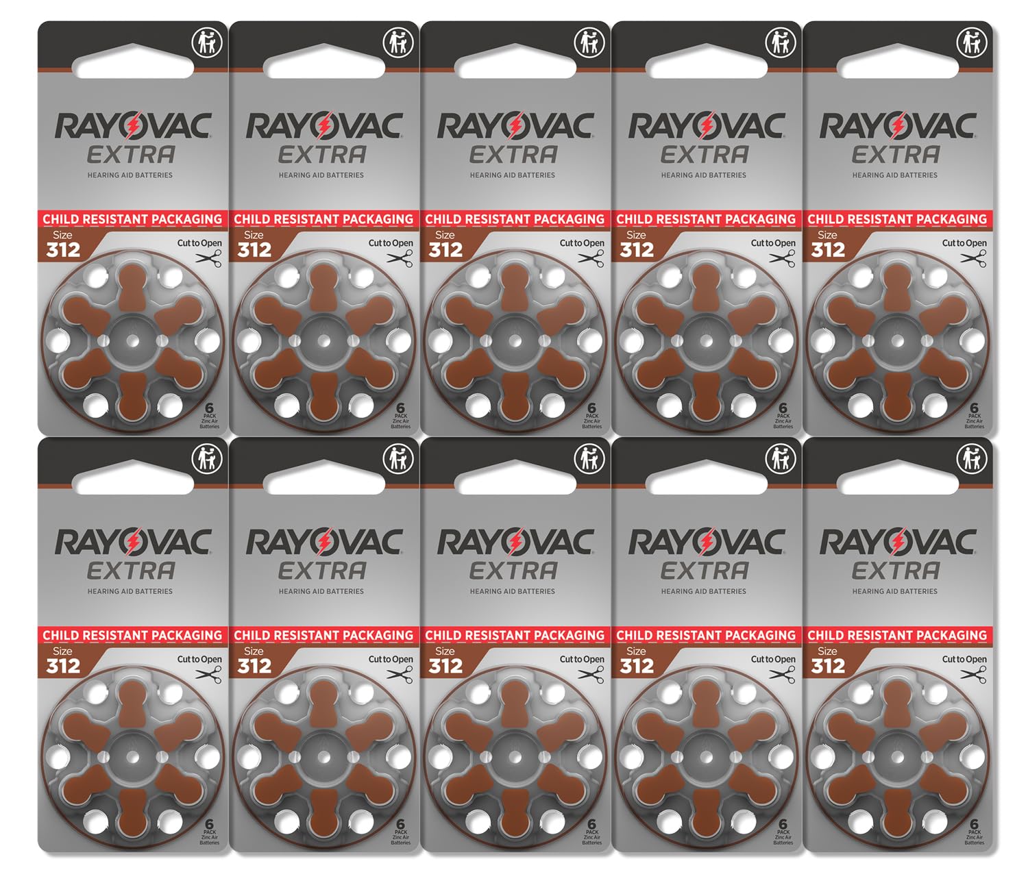 Rayovac Extra 312 batteries in-use in a hearing aid for all‑day reliability