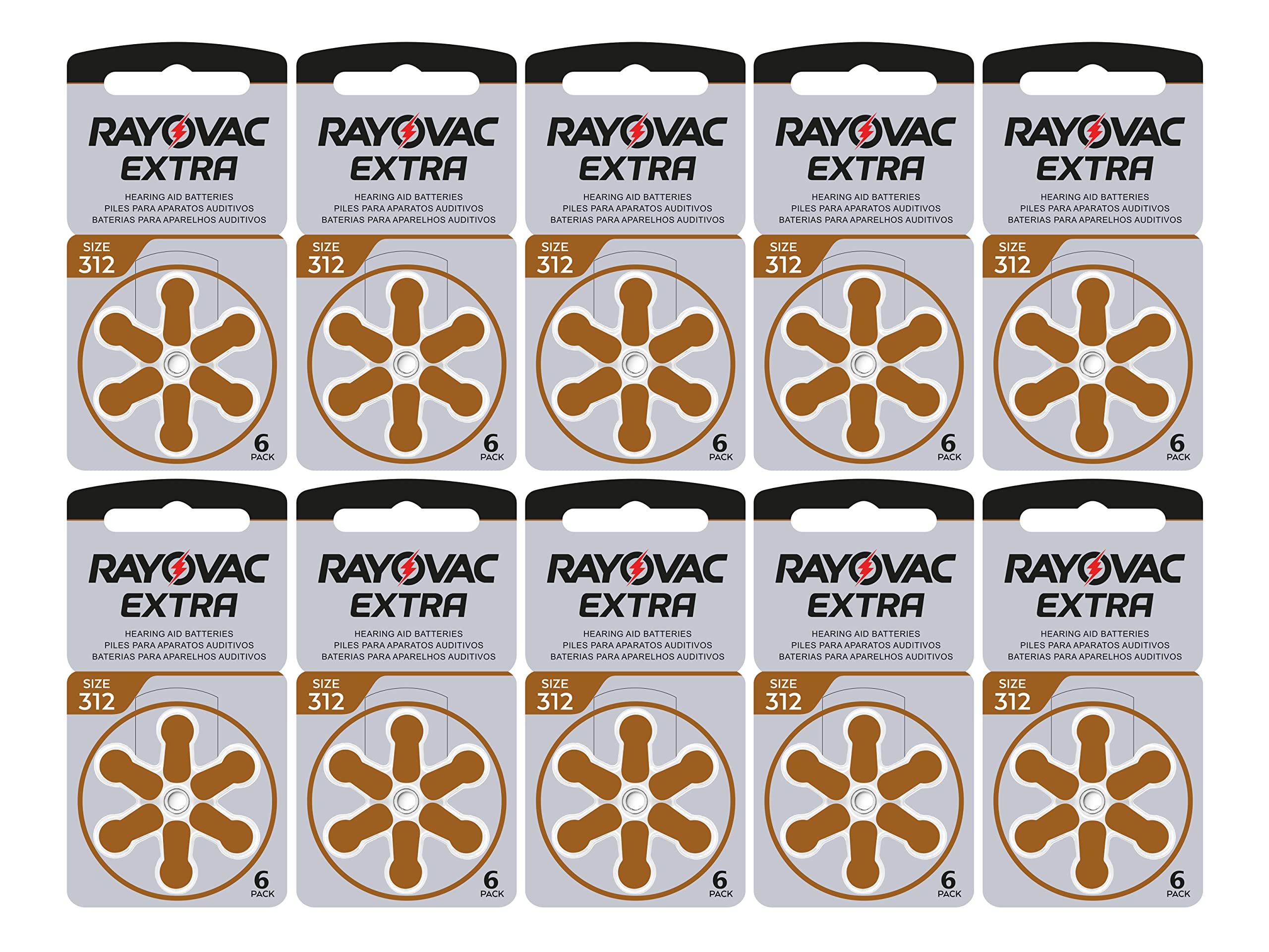 Rayovac 312 dial card image showing quick access to batteries on the go.