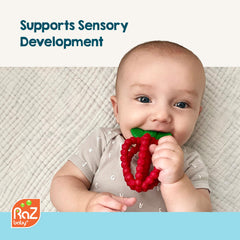 RaZbaby Bites BPA-free silicone teether safe for chewing