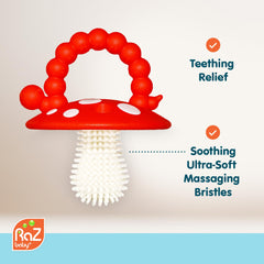RAZBABY Chompy teether soft silicone mouthpiece provides gentle relief