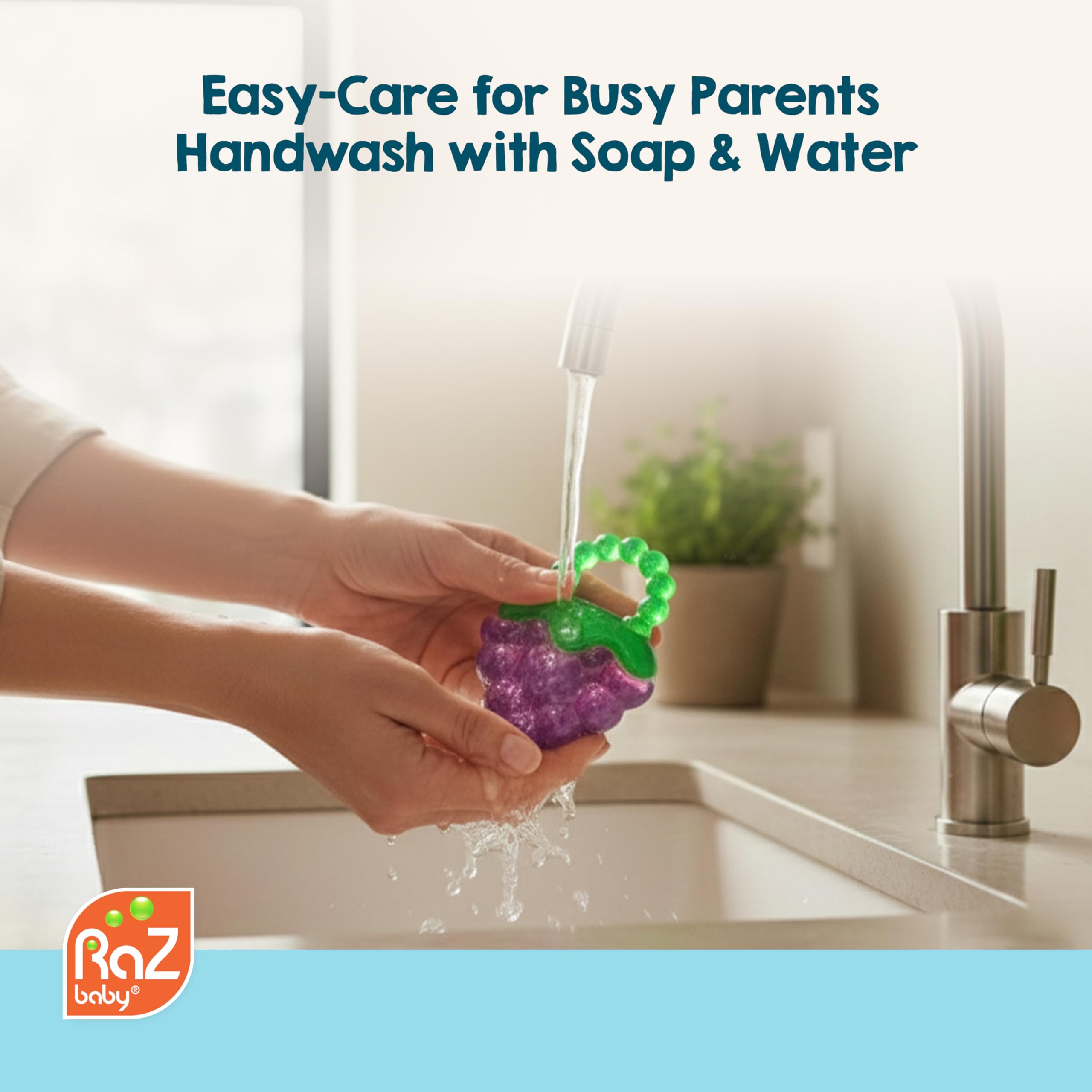 RAZBABY Fruit Koolers BPA-free materials offer worry-free teething