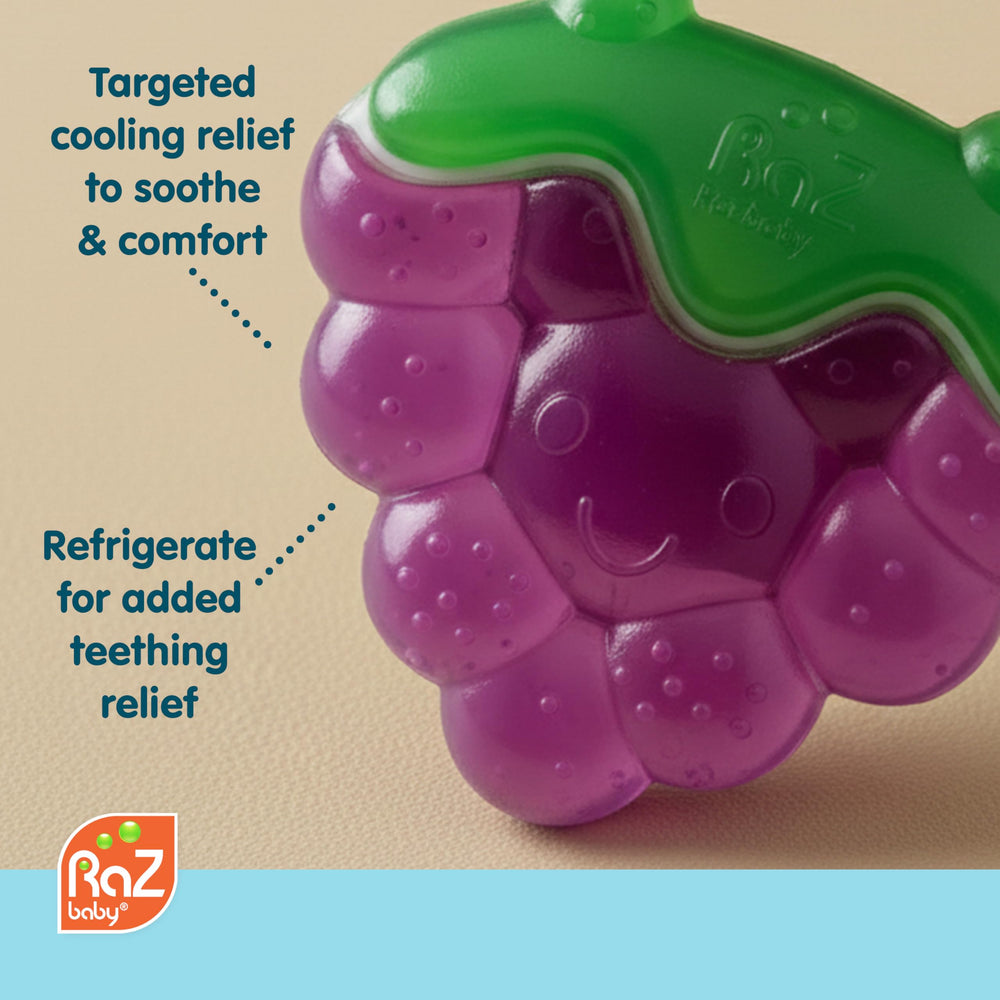 RAZBABY Fruit Koolers cooling water filled teether for refreshing teething moments