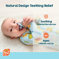 RaZbaby RaZberry teether cooling effect for teething relief.