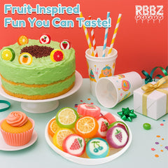 Bright, glossy candies ideal for colorful buffet displays.