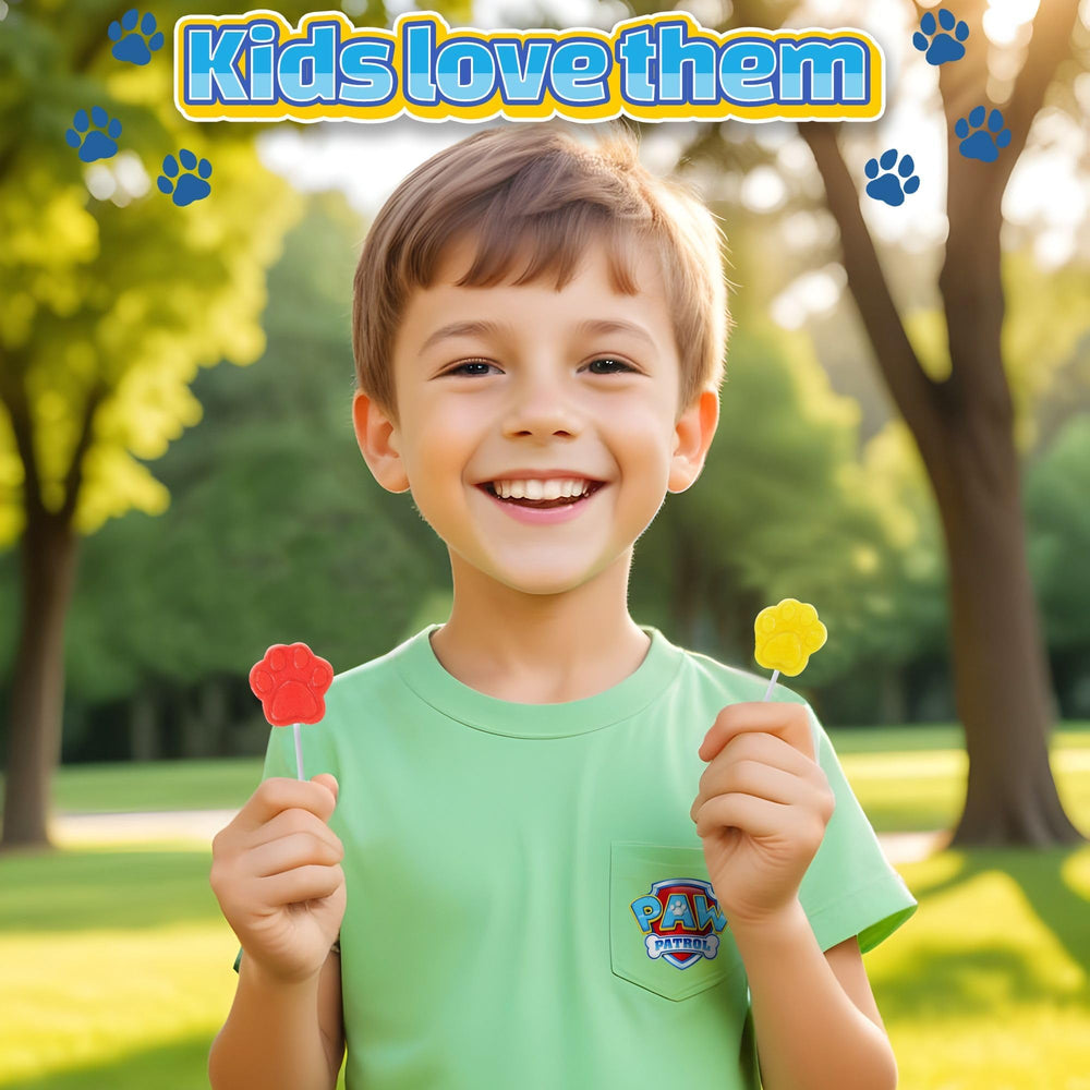 RBBZ Party Paw Lollipops fat-free option for party snacks.