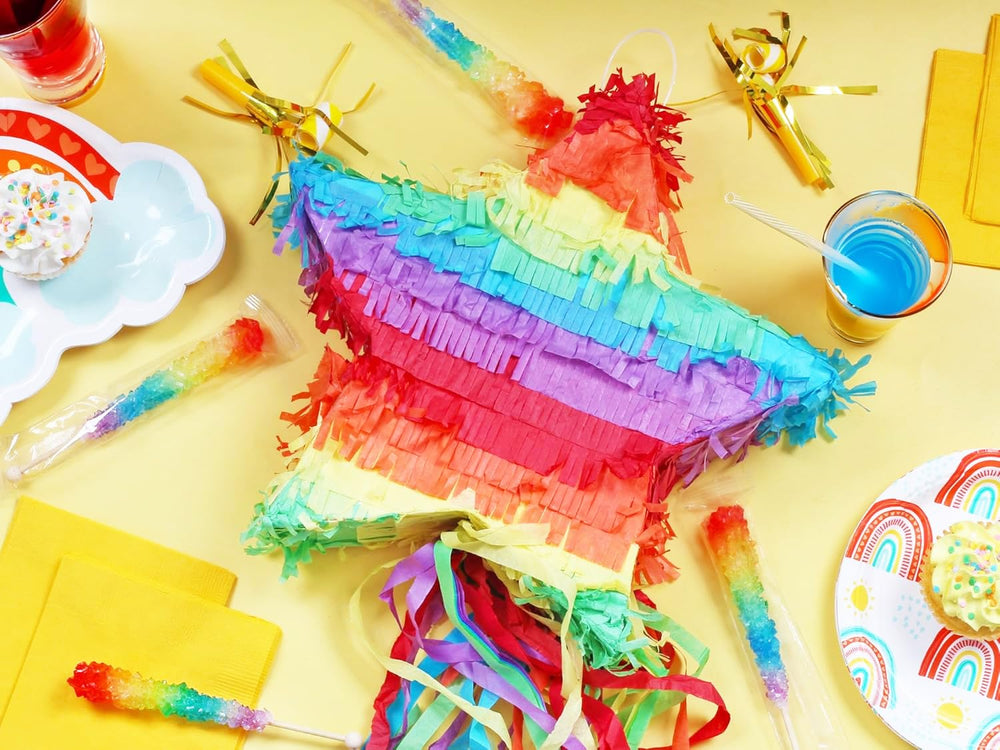 RBBZ Party Rainbow Rock Candy Stick 3 stands out at candy buffets with bold colors.