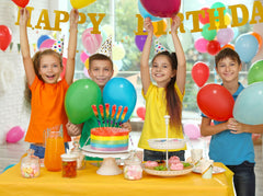 RBBZ Party Rainbow Rock Candy Stick 4 invites guests to share a nostalgic, colorful treat.