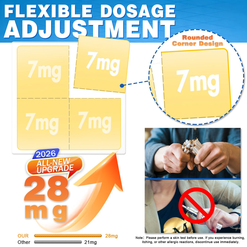 RBUGR nicotine patches applied to arm—easy placement for steady nicotine release.