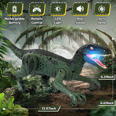 Rcfunkid dinosaur toy demo mode activates action and sounds