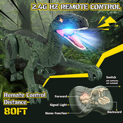 Rcfunkid dinosaur toy lifelike textures and 3D eyes captivate youngsters