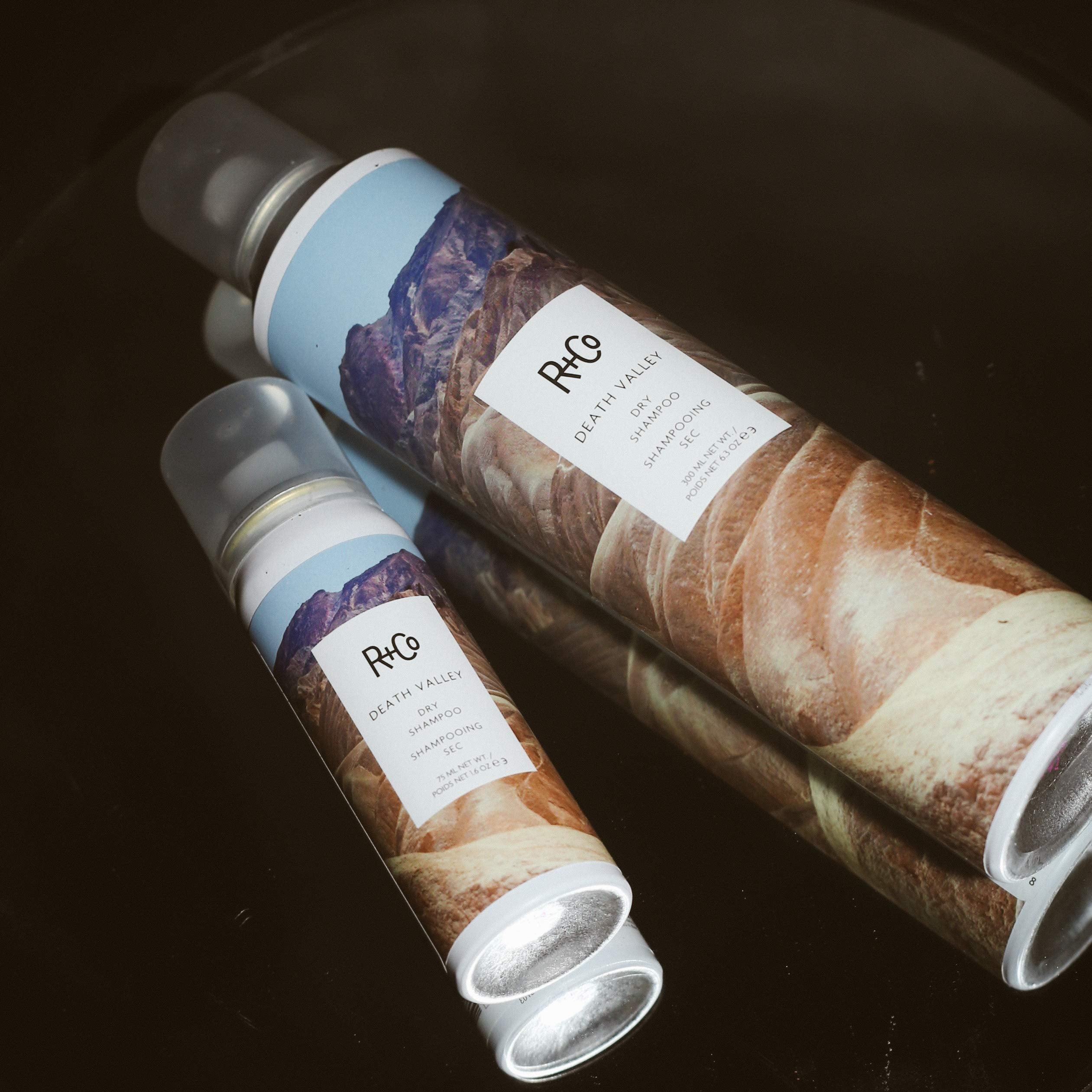 R+Co Death Valley Dry Shampoo creates volume with natural texture.