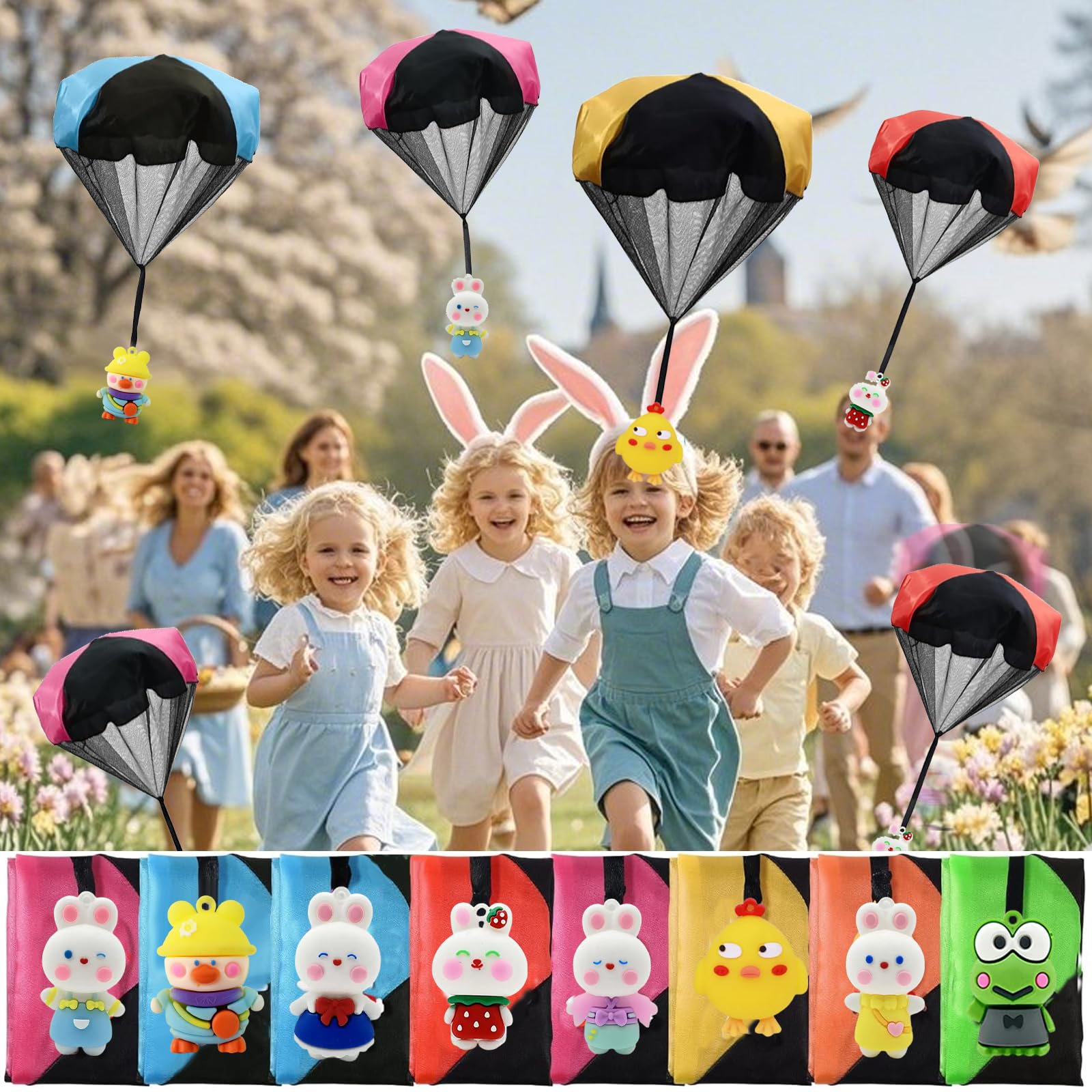 Rdogeia tangle-free parachute design enables easy toss-and-watch play.