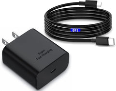 RDOISNTLY 45W USB-C charger front view enabling fast charging for Galaxy devices