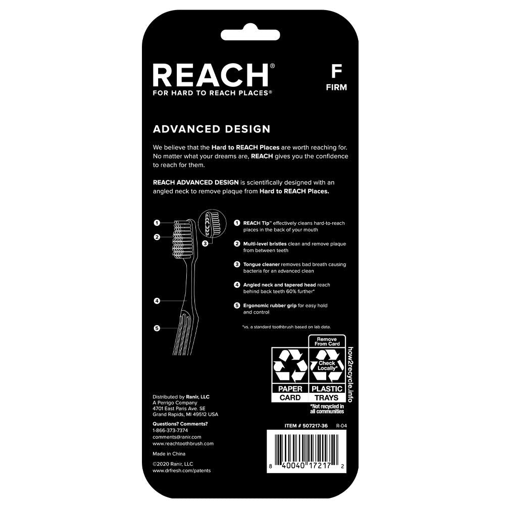 Reach Advanced Design Family oral care set supports multiple users daily.