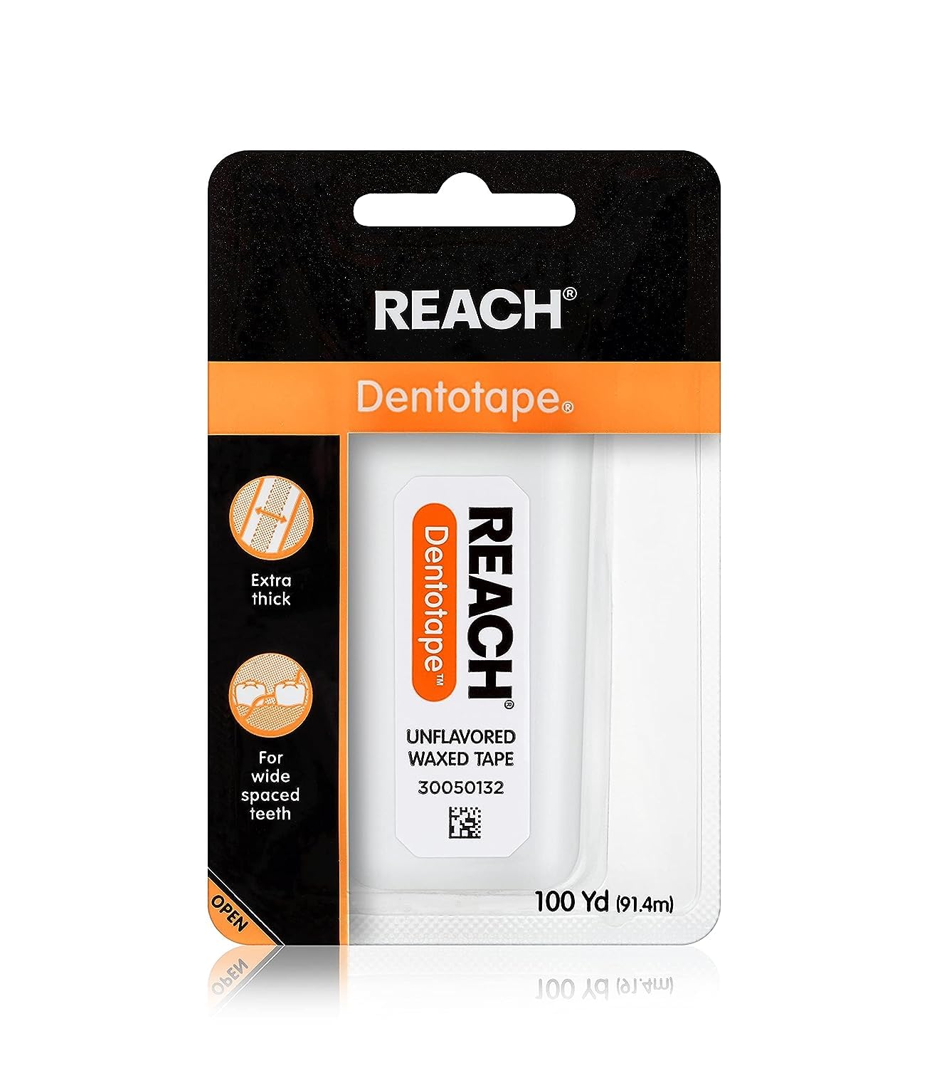 Reach Dentotape between-teeth action helps clear gaps brushing may miss