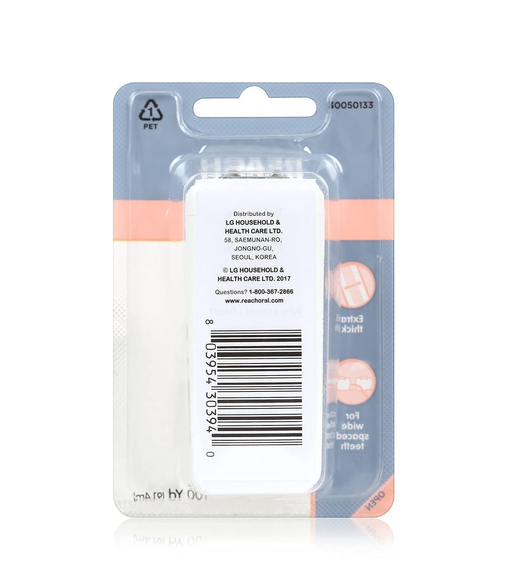 Reach Dentotape waxed texture detail shows durable coating for smooth flossing
