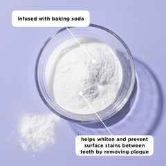Reach POP baking soda-infused floss helps minimize surface stains between teeth.