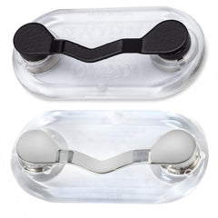 Readerest magnetic eyeglass holders pack in black and stainless keeps glasses secure on your shirt