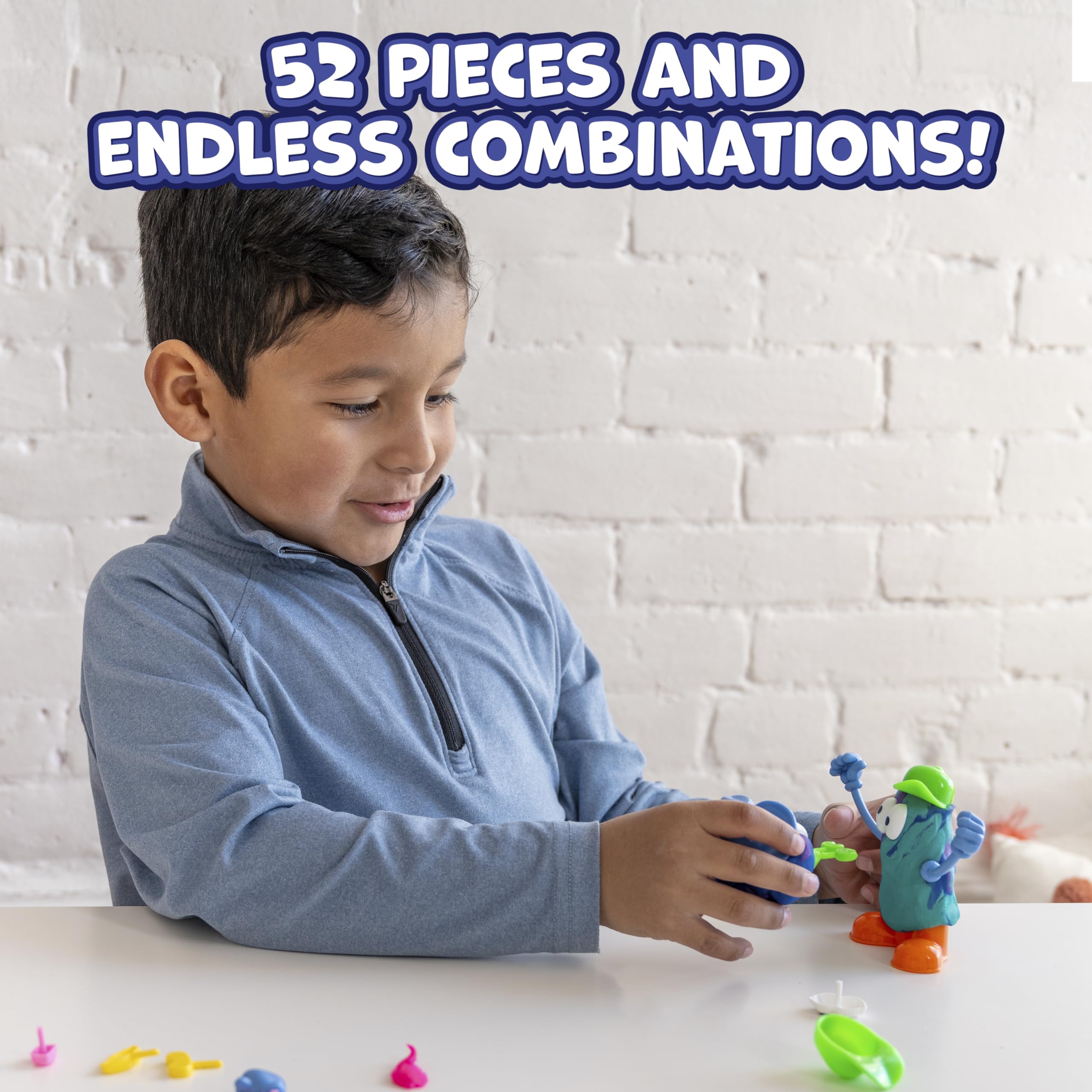 Ready 2 Learn 21 shapes for versatile character building in dough.