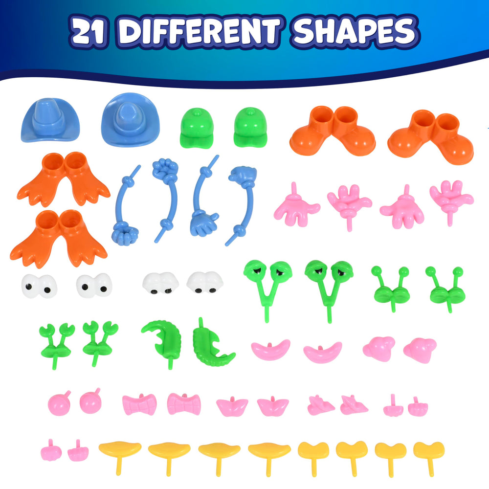 Ready 2 Learn dough feet set supports action-ready figures.