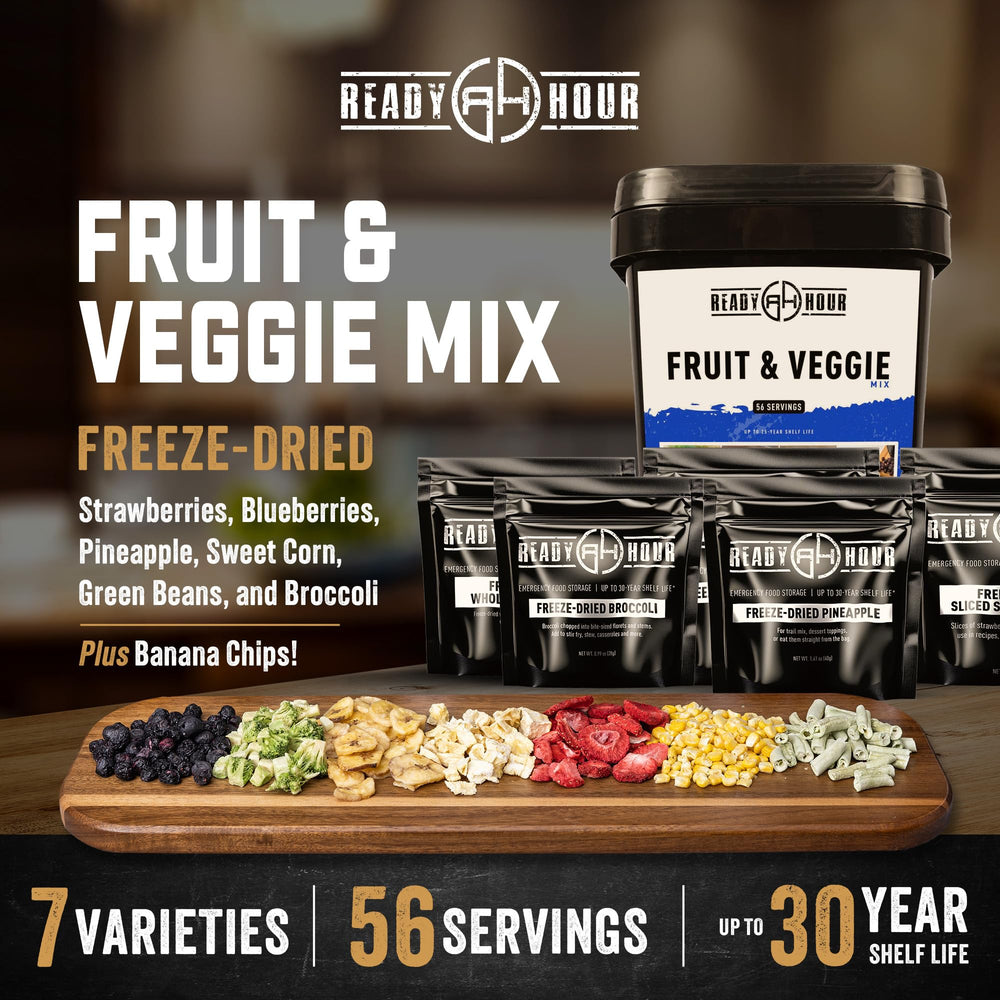 Close-up of freeze-dried fruits from Ready Hour showing light texture and flavor.