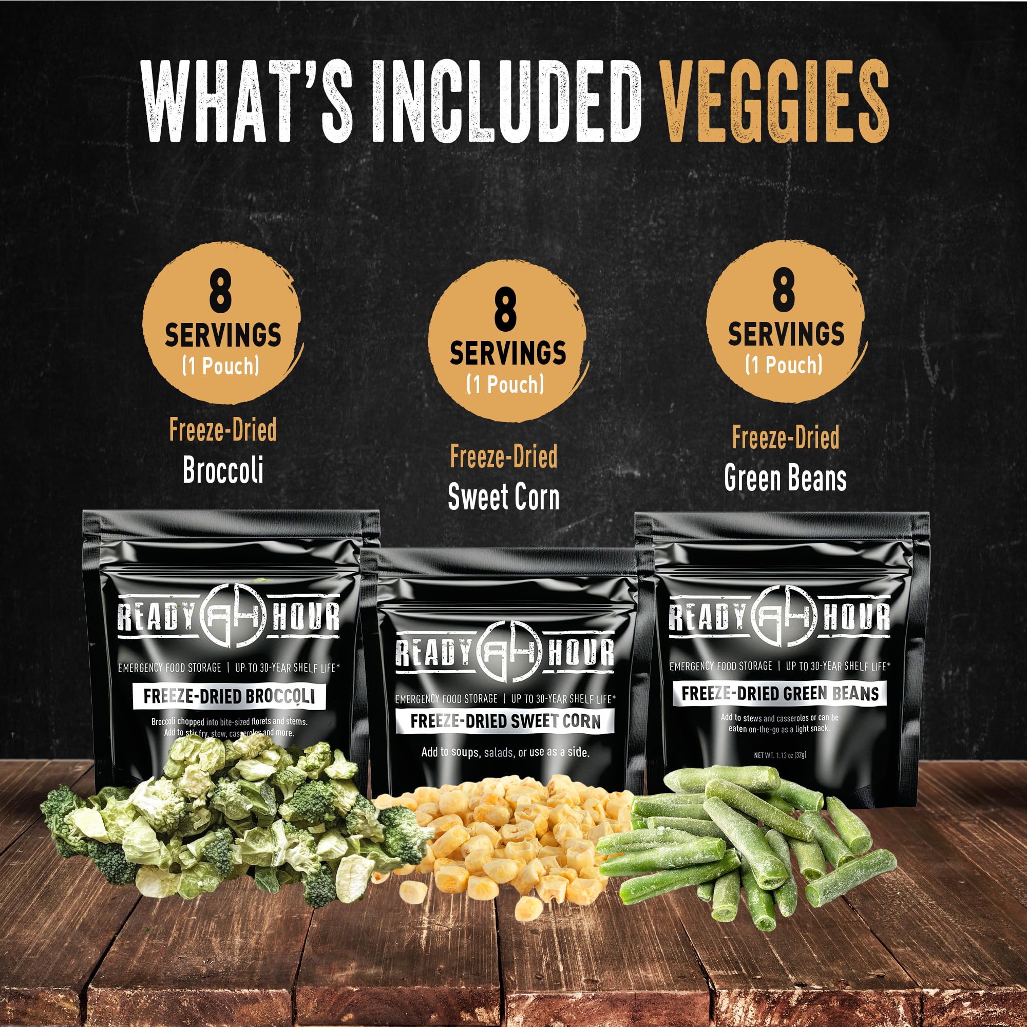 Serving bowl presents Ready Hour mix as a quick, ready-to-eat option.