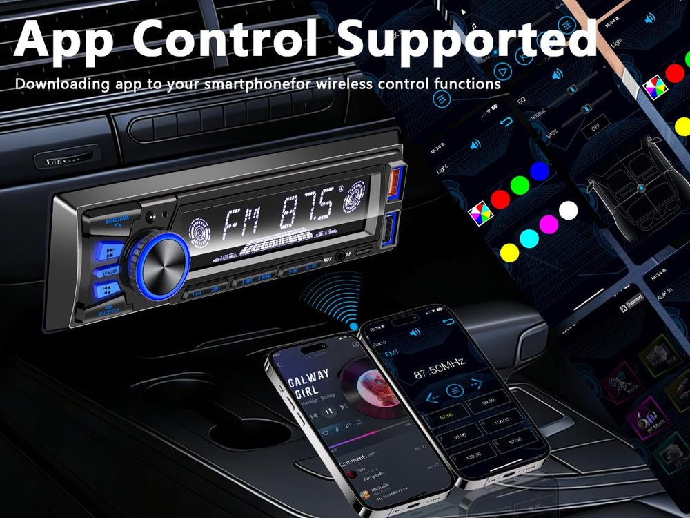 REAKOSOUND car radio app control for iOS and Android devices