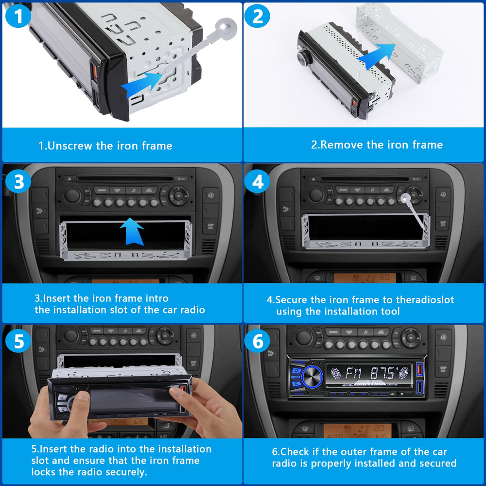 REAKOSOUND car radio three EQ presets for tailored sound
