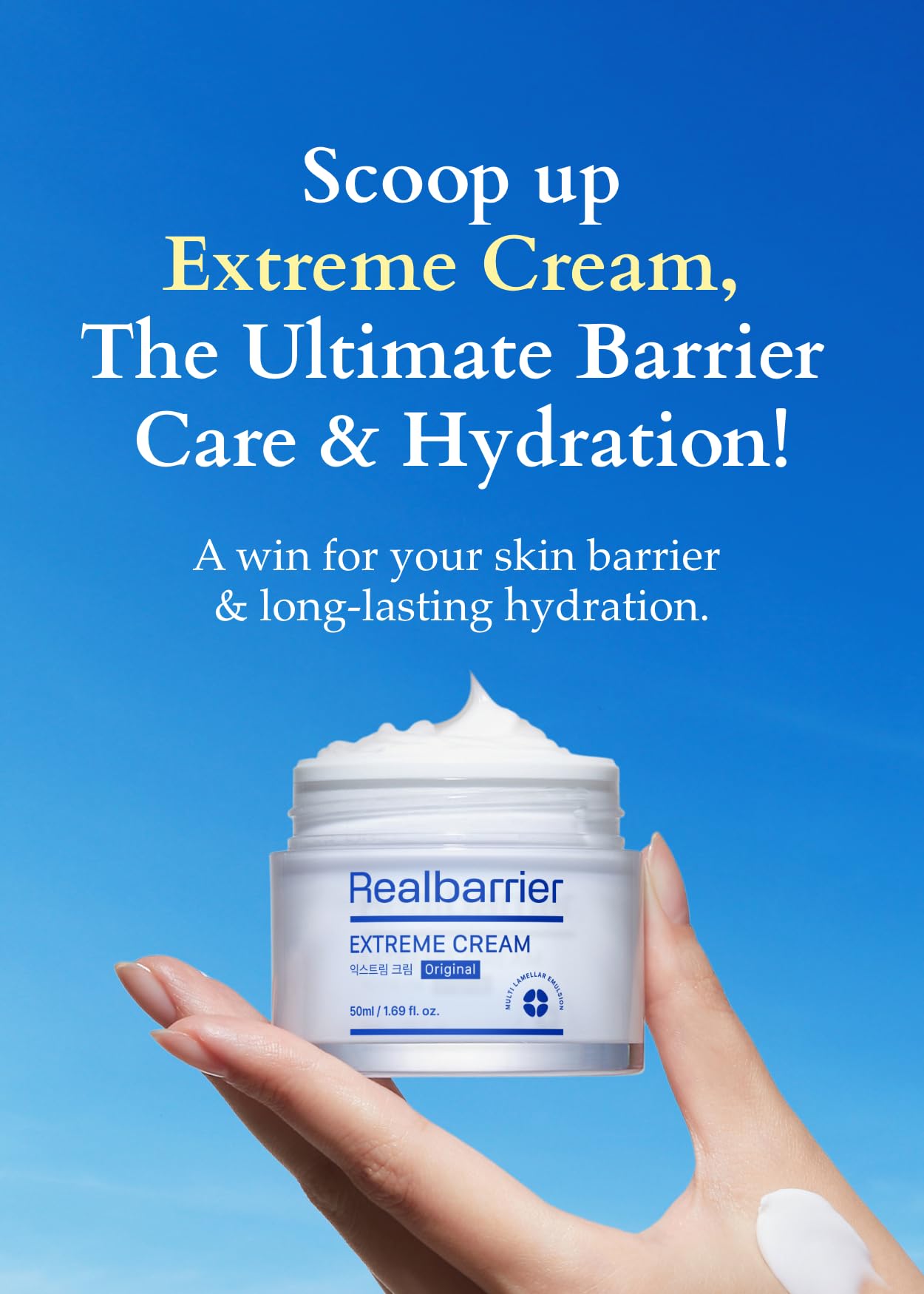 Real Barrier Extreme Cream for daily hydration and barrier support.