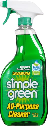 REAL FOOD FROM THE GROUND UP Simple Green All Purpose Cleaner label closeup shows eco-friendly formula