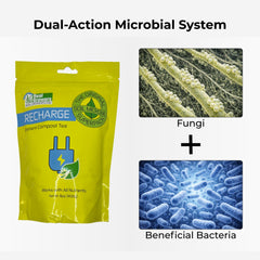Real Growers Recharge with mycorrhizae microbes in soil.