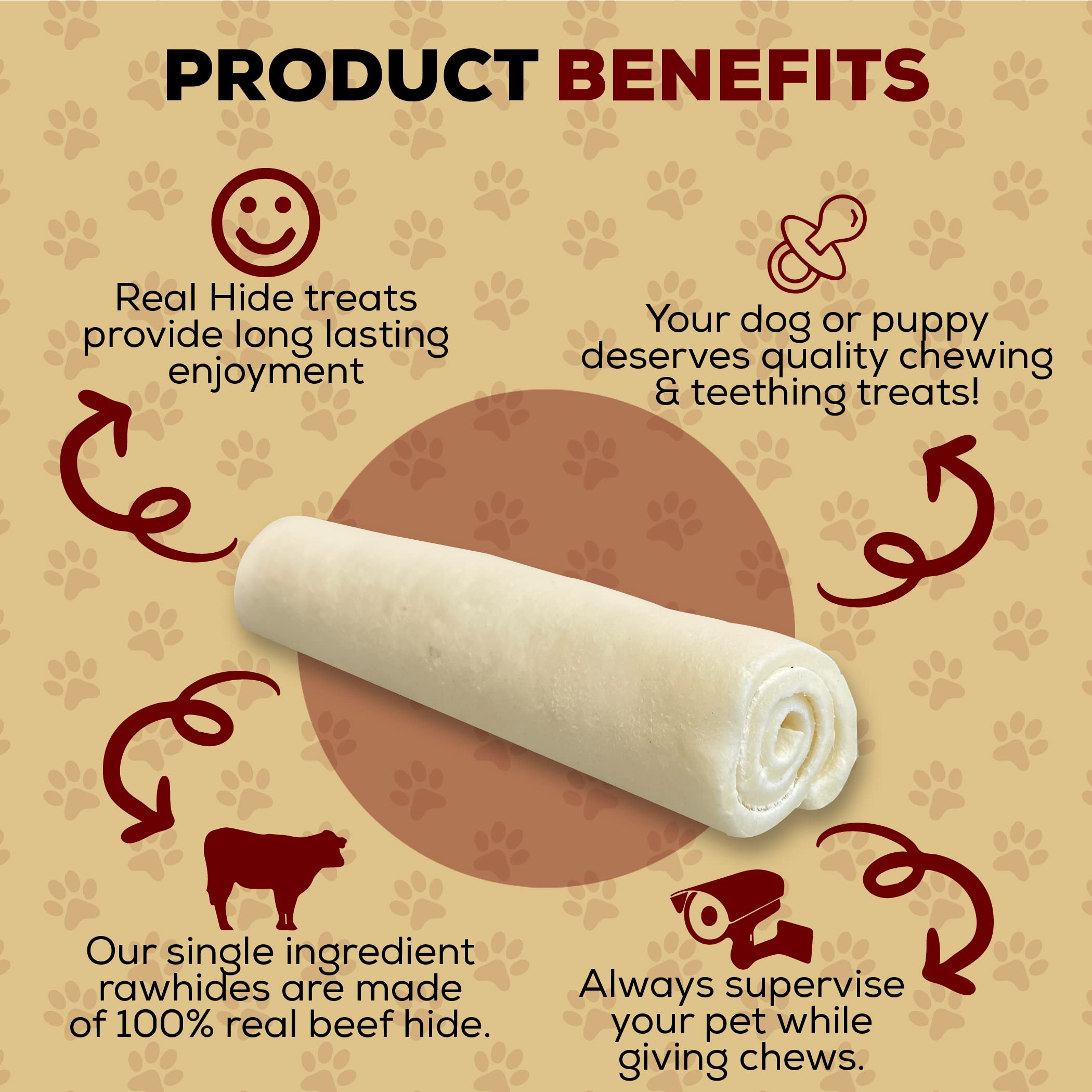 Real Hide grass-fed beef hide slice emphasizes high-quality single-ingredient chew