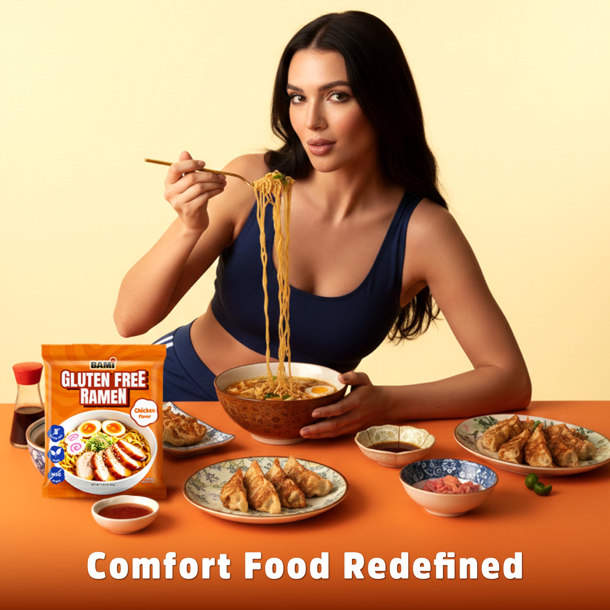 Real Naturals BAMI ramen with chicken flavor pairs well with veggies.