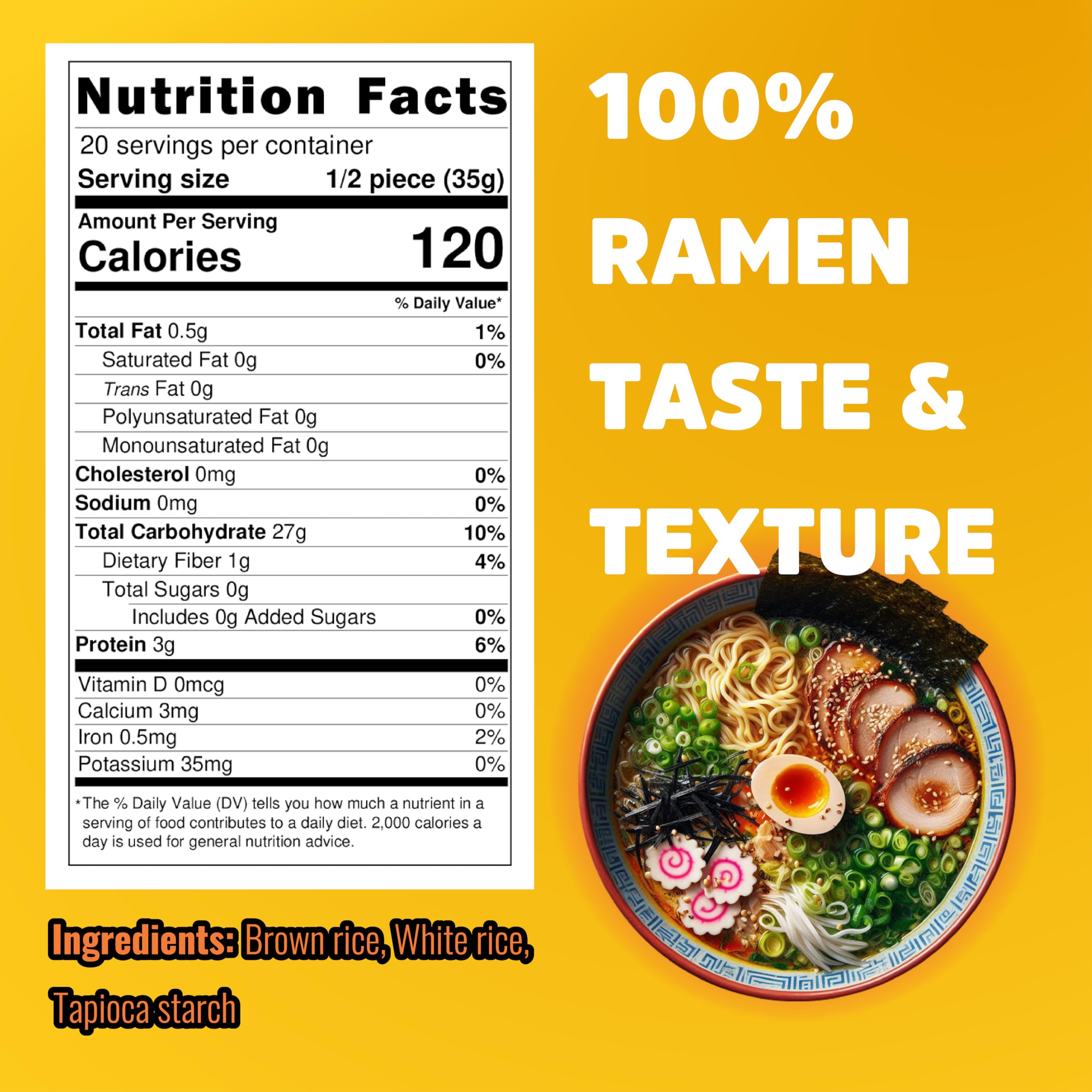 Real Naturals brown rice ramen noodles ideal for healthy meals.