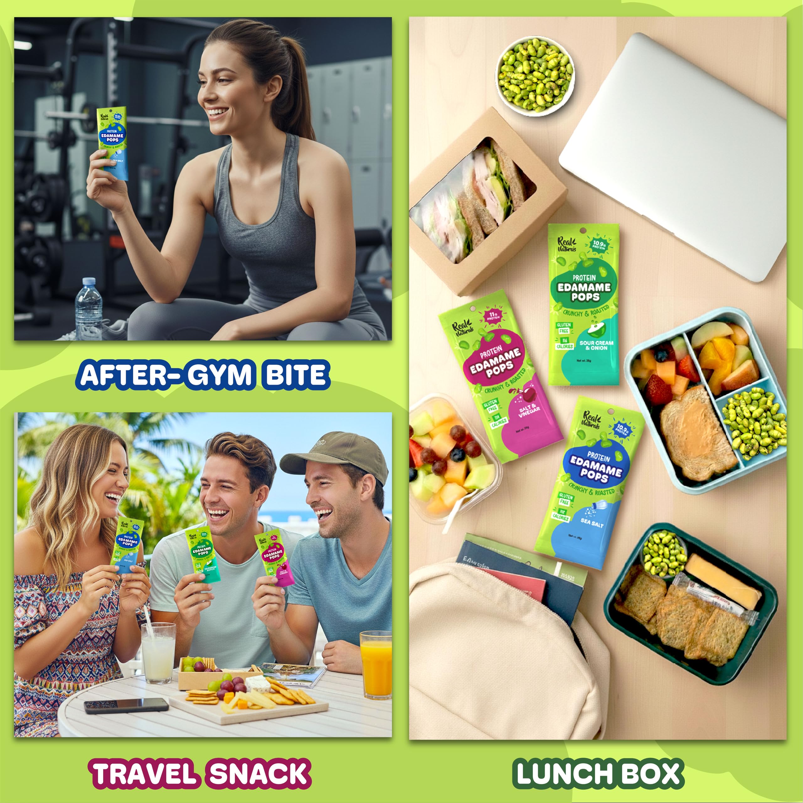 Real Naturals edamame serving idea for lunchboxes