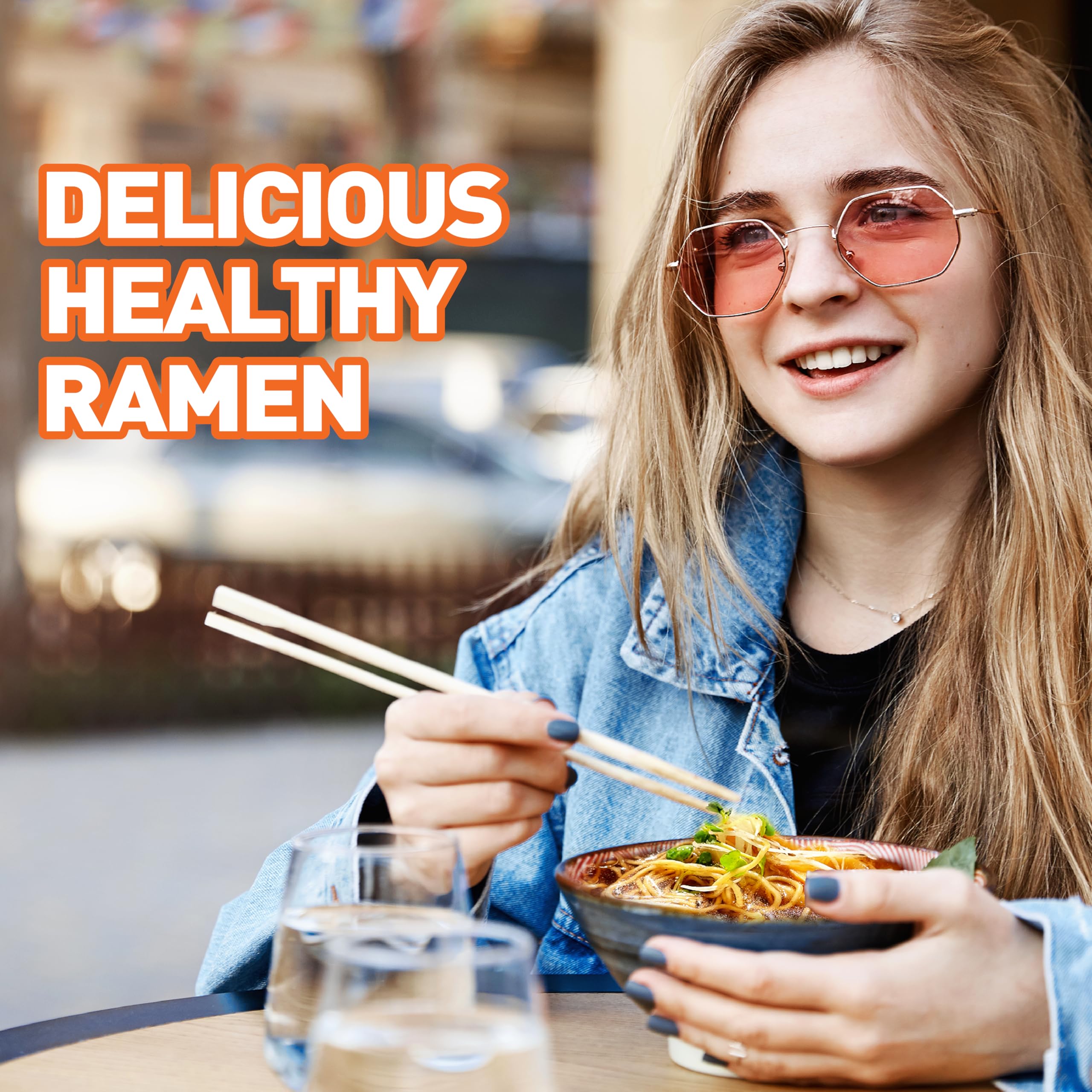 Real Naturals vegan chicken flavor ramen ideal for quick dinners.