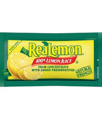 ReaLemon lemon juice packets for on-the-go flavor in drinks and seafood