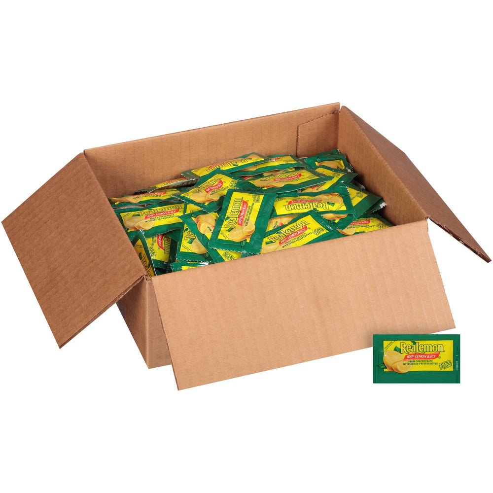 Realemon single-serve packs for on-the-go flavor in water or meals