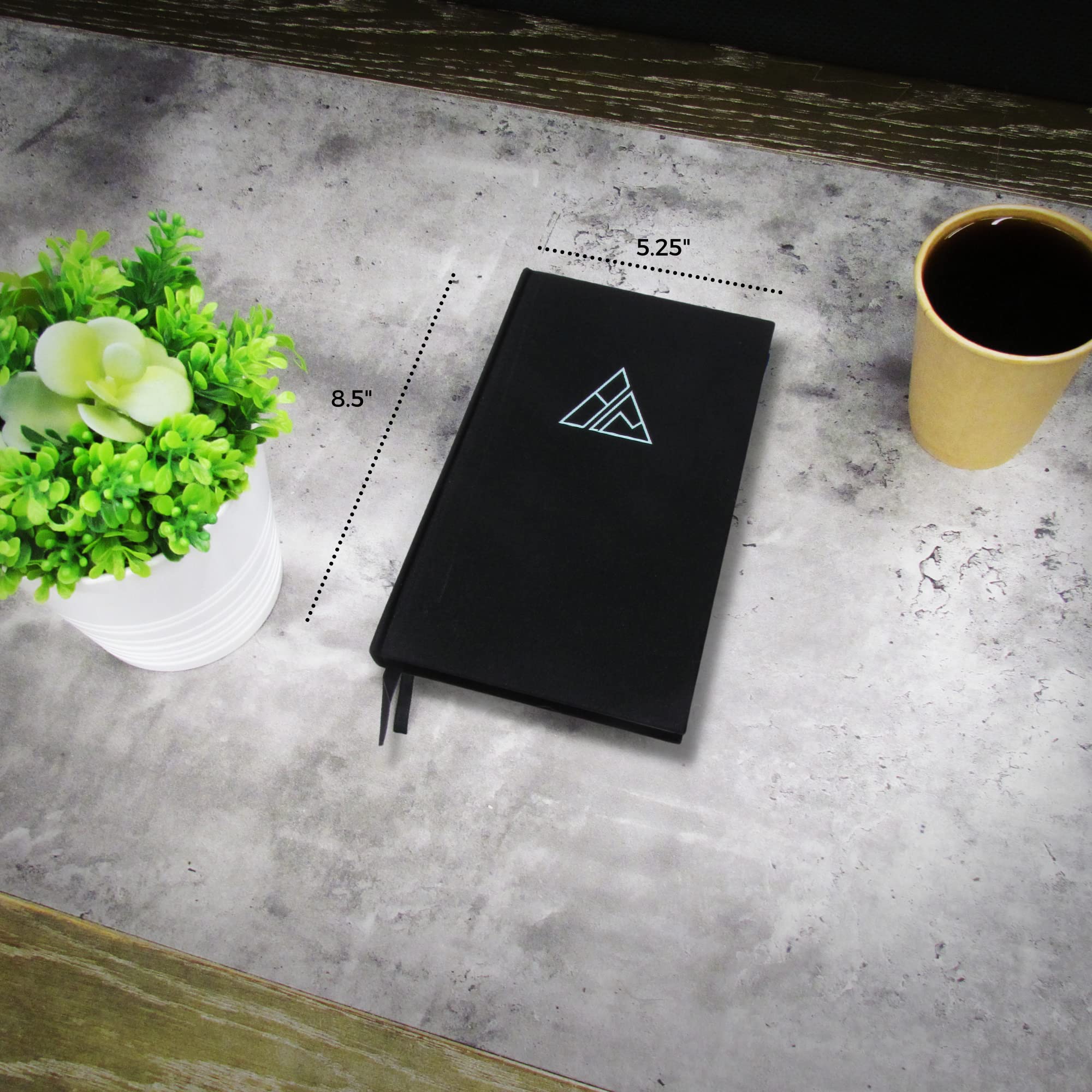 Realizations Self-Care Journal portable size lets you write anywhere.