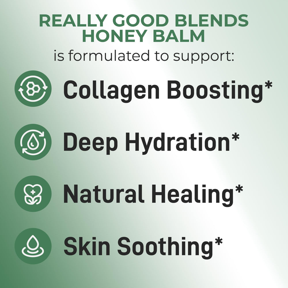 Beeswax and olive oil blend from Really Good Blends supports skin softness.