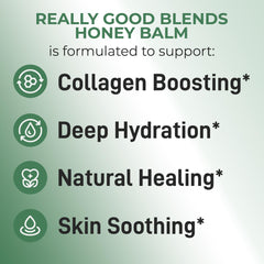 Beeswax and olive oil blend from Really Good Blends supports skin softness.