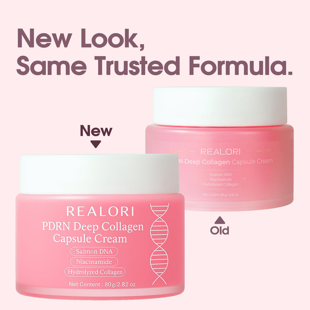 Realori PDRN Capsule Cream packaging box and product display