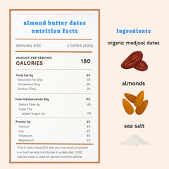 Realsy almond butter stuffed dates showing three-ingredient simplicity.