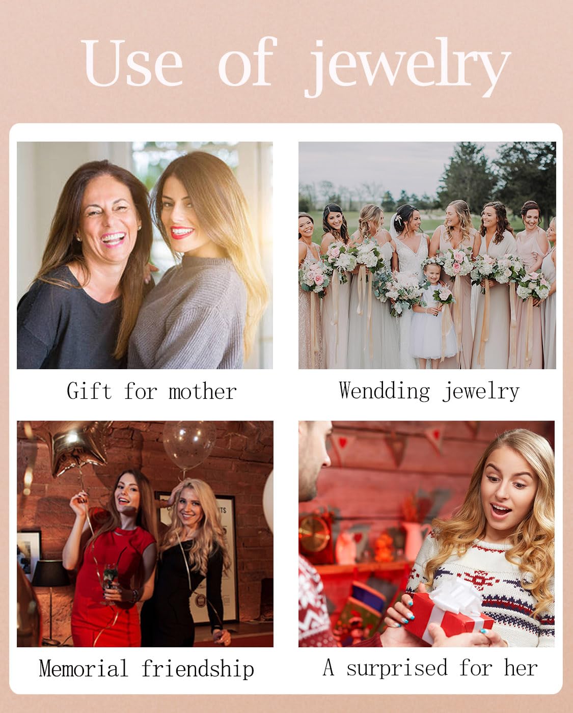 REASAYLL nickel-free hypoallergenic jewelry suitable for sensitive ears.
