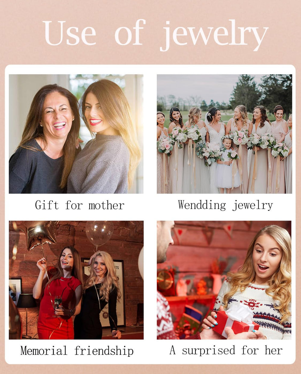 REASAYLL nickel-free hypoallergenic jewelry suitable for sensitive ears.