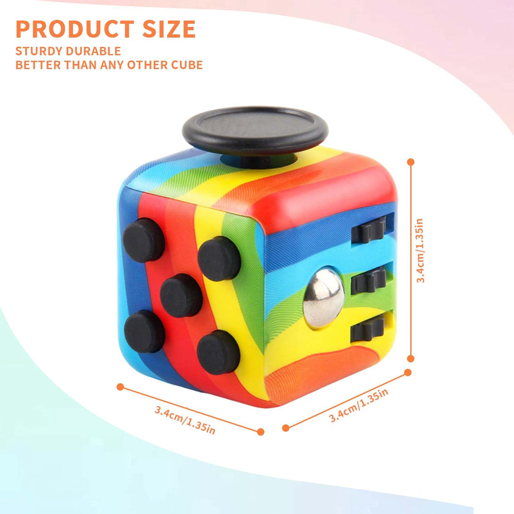 RE:BLEU fidget cube side buttons demo for tactile engagement and calm focus.